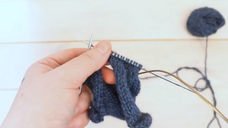 Learn to knit in the round with circular needles