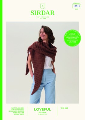 Sirdar Loveful Bio 10919 Clam Shell Ribbed										