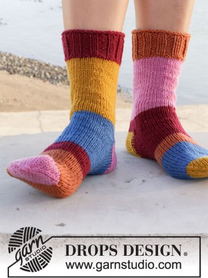 DROPS Clown Around Söckchen - Deutschsprachige Anleitung										