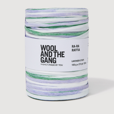 Wool and the Gang Ra-Ra Raffia										 - Stripe Lavender