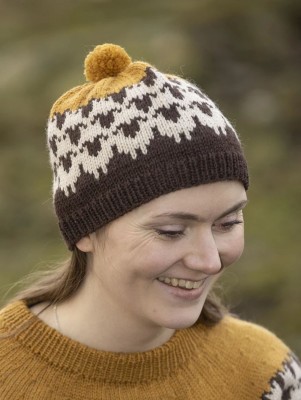 Viking Garn 2309-4 Flokken Hat - Brown										