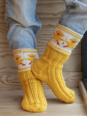 Viking Garn 2508-4 Kyllingdans Socks										