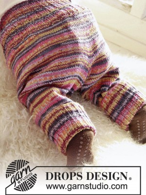 DROPS Stripy Stripes Hose für Babys und Kinder - Deutschsprachige Anleitung										