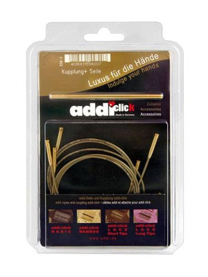 addiClick Nature Bamboo 3 Seile und 1 Kupplung										 - Set aus 3 Seilen und 1 Kupplung