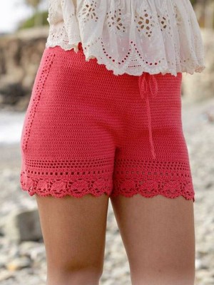 DROPS Beach Comfort Häkeln Shorts - Deutschsprachige Anleitung										