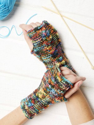 Manos Bobby Pulswärmer - Englischsprachige Anleitung										