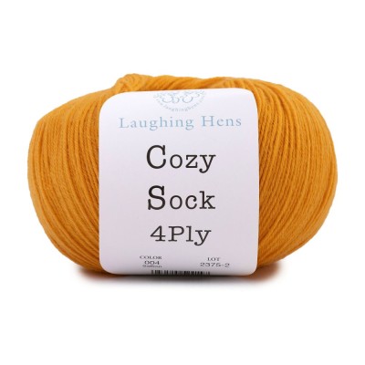 Laughing Hens Cozy Sock 4 Ply										 - 004 Saffron