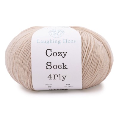 Laughing Hens Cozy Sock 4 Ply										 - 005 Oat