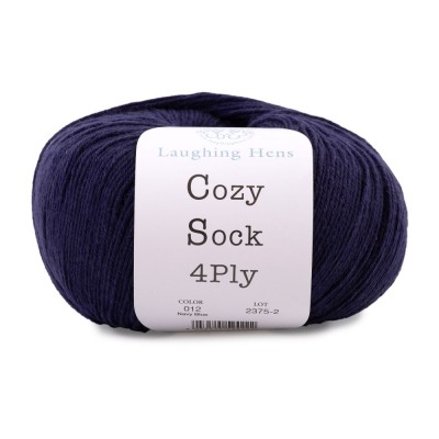 Laughing Hens Cozy Sock 4 Ply										 - 012 Navy Blue
