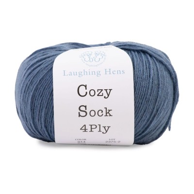 Laughing Hens Cozy Sock 4 Ply										 - 014 Storm