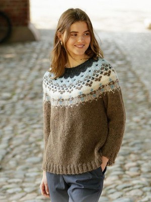 DROPS Winter Fjords Pullover - Deutschsprachige Anleitung										