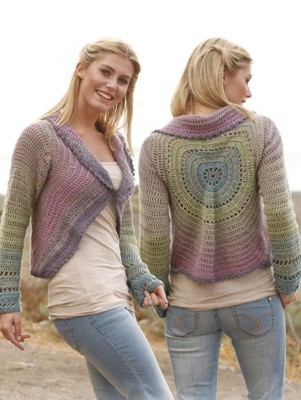 DROPS Summer Circle Häkeln Strickjacke - Deutschsprachige Anleitung										