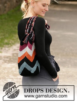 DROPS Beach Bonfire Häkeln Tasche - Deutschsprachige Anleitung										