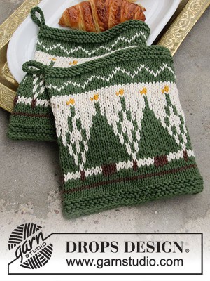 DROPS Breakfast Joy Weihnachtsbaum-Topflappen - Deutschsprachige Anleitung										