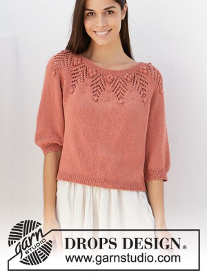 DROPS Copper Rose Baumwolltop - Deutschsprachige Anleitung										