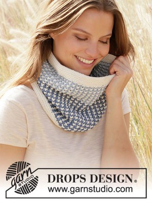 DROPS Crisp Morning Rain Loopschal - Deutschsprachige Anleitung										