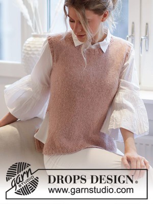 DROPS Rose Blush Trägertop - Deutschsprachige Anleitung										