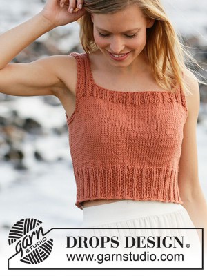 DROPS Spiced Breeze Kurzes Top - Deutschsprachige Anleitung										