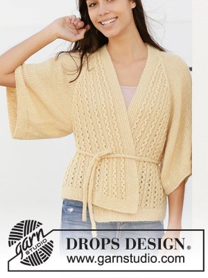 DROPS Summer Promise Strickjacke - Deutschsprachige Anleitung										