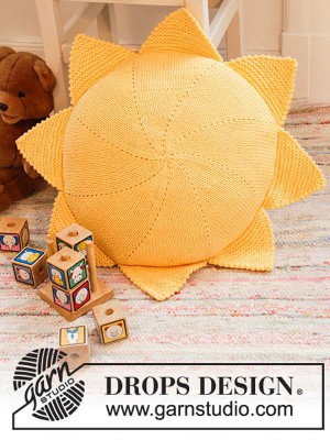 DROPS Sunny Nap Kissen - Deutschsprachige Anleitung										