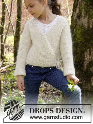 DROPS Titania Strickjacke für Kinder - Deutschsprachige Anleitung										