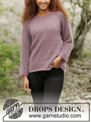 DROPS Touch of Heather Pullover - Deutschsprachige Anleitung										