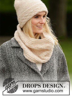 DROPS Weaving Memories Mütze und Loopschal - Deutschsprachige Anleitung										