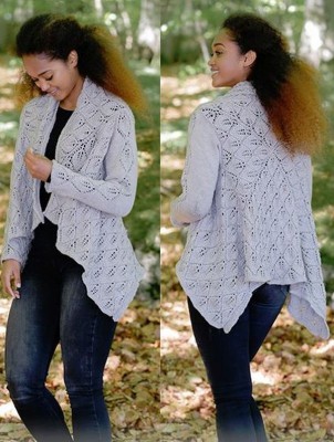 DROPS Don't Leaf Me Behind Strickjacke - Deutschsprachige Anleitung										