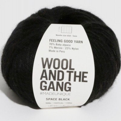 Wool and the Gang Feeling Good Yarn										 - 88 Space Black