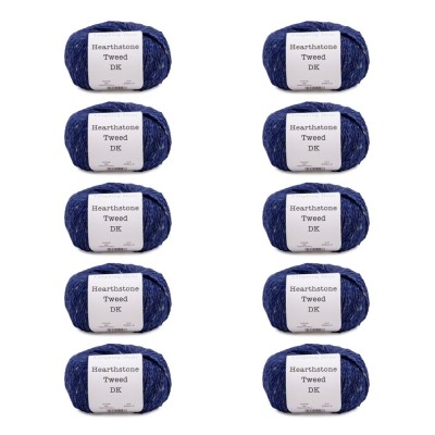 Laughing Hens Hearthstone Tweed DK - Pack of 10 x 50g balls										 - 05 Highland Blue