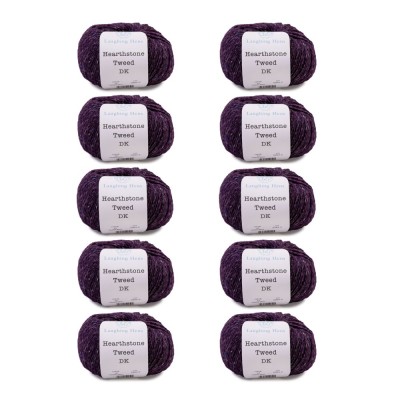Laughing Hens Hearthstone Tweed DK - Pack of 10 x 50g balls										 - 12 Heather Moor