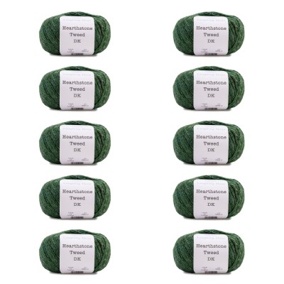 Laughing Hens Hearthstone Tweed DK - Pack of 10 x 50g balls										 - 17 Fernbank