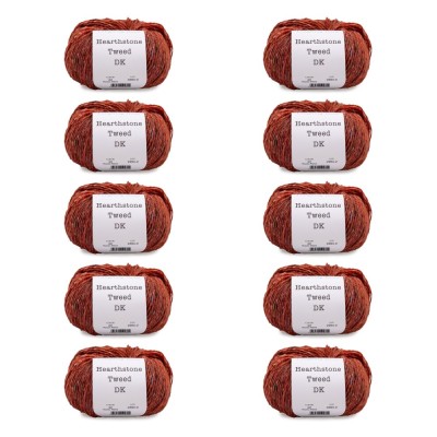 Laughing Hens Hearthstone Tweed DK - Pack of 10 x 50g balls										 - 22 Rowan Flame