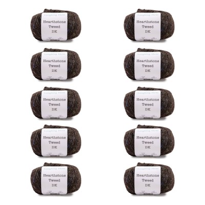 Laughing Hens Hearthstone Tweed DK - Pack of 10 x 50g balls										 - 23 Highland Peat