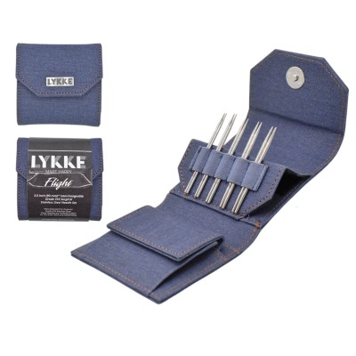 LYKKE Flight austauschbare Nadelspitzen 3.5 Zoll, Set mit 5										 - Denim