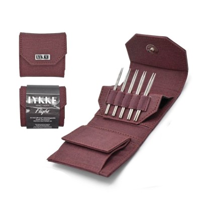 LYKKE Flight austauschbare Nadelspitzen 3.5 Zoll, Set mit 5										 - Bordeaux