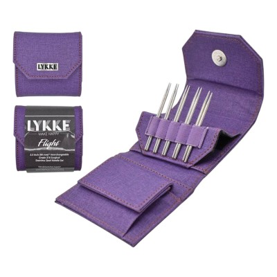 LYKKE Flight austauschbare Nadelspitzen 3.5 Zoll, Set mit 5										 - Lila