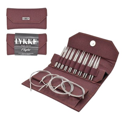 LYKKE Flight austauschbare Nadelspitzen 3.5 Zoll, Set mit 9										 - Bordeaux