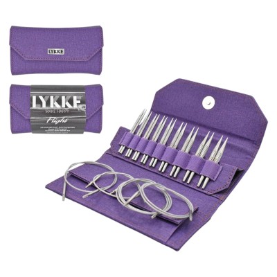 LYKKE Flight austauschbare Nadelspitzen 3.5 Zoll, Set mit 9										 - Lila