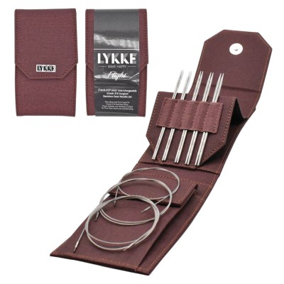 LYKKE Flight austauschbare Nadelspitzen 5 Zoll, Set mit 5										 - Bordeaux
