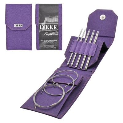 LYKKE Flight austauschbare Nadelspitzen 5 Zoll, Set mit 5										 - Lila