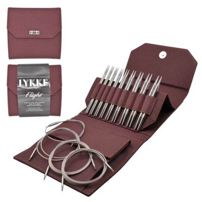 LYKKE Flight austauschbare Nadelspitzen 5 Zoll, Set mit 9										 - Bordeaux