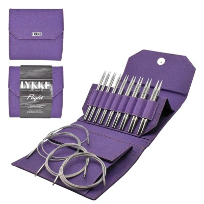 LYKKE Flight austauschbare Nadelspitzen 5 Zoll, Set mit 9										 - Lila