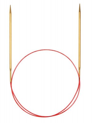 addi Feinstricknadeln Gold-Spitzen in 60 cm Länge										 - 5,50 mm