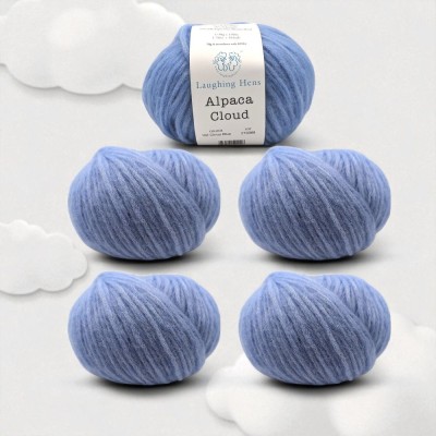 Laughing Hens Alpaca Cloud - Packung mit 5 x 50g										 - 070 Fluffy White