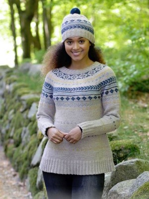 DROPS Lillehammer Beanie und Pullover - Deutschsprachige Anleitung										