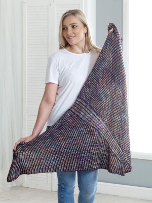 Manos Pajaro Shultertuch - Englischsprachige Anleitung										