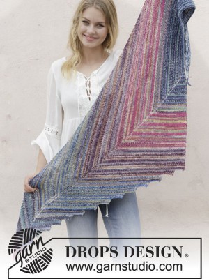 DROPS Point the Way Schultertuch - Deutschsprachige Anleitung										