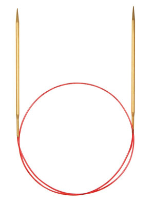 addi Feinstricknadeln Gold-Spitzen in 150 cm Länge										 - 6,50 mm