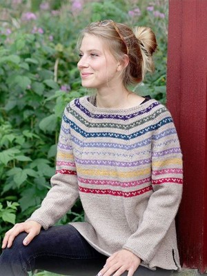DROPS Rainbow Hugs Pullover - Deutschsprachige Anleitung										